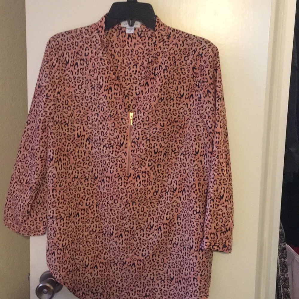 Animal print blouse